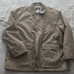 Banana Republic Men's Beige Jacket Sherpa Lining